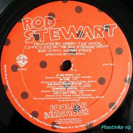 Rod Stewart &#8206;– Foolish Behaviour    1980