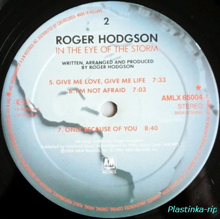 Roger Hodgson &#8206;– In The Eye Of The Storm   1984