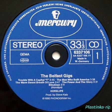 Horslips &#8206;– The Belfast Gigs     1980