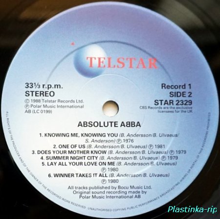 ABBA &#8206;– Absolute ABBA      1988