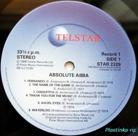 ABBA &#8206;– Absolute ABBA      1988