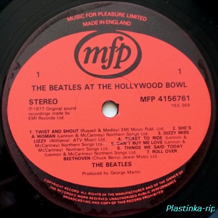The Beatles &#8206; The Beatles At The Hollywood Bowl         1984
