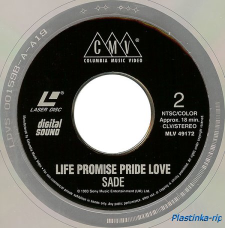 SADE - 1993. Life Promise Pride Love