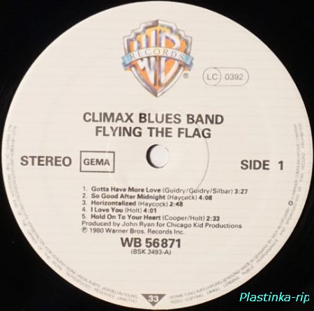 Climax Blues Band &#8206;– Flying The Flag        1980