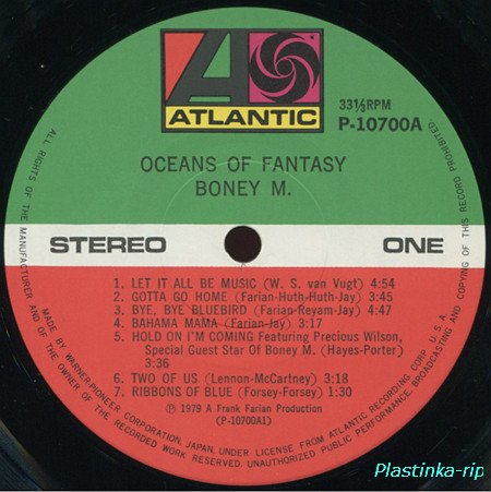 Boney M - Oceans Of Fantasy 1979, Boonoonoonoos 1981, Children Of Paradise 1981, Ten Thousand Lightyears 1984, Kalimba De Luna 1984 Boney M - Oceans Of Fantasy 1979, Boonoonoonoos 1981, Children Of Paradise 1981, Ten Thousand Lightyears 1984, Kalimba De Luna 1984
