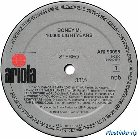 Boney M - Oceans Of Fantasy 1979, Boonoonoonoos 1981, Children Of Paradise 1981, Ten Thousand Lightyears 1984, Kalimba De Luna 1984 Boney M - Oceans Of Fantasy 1979, Boonoonoonoos 1981, Children Of Paradise 1981, Ten Thousand Lightyears 1984, Kalimba De Luna 1984