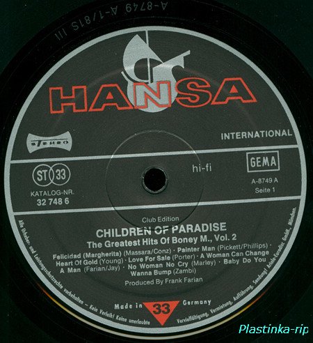 Boney M - Oceans Of Fantasy 1979, Boonoonoonoos 1981, Children Of Paradise 1981, Ten Thousand Lightyears 1984, Kalimba De Luna 1984 Boney M - Oceans Of Fantasy 1979, Boonoonoonoos 1981, Children Of Paradise 1981, Ten Thousand Lightyears 1984, Kalimba De Luna 1984
