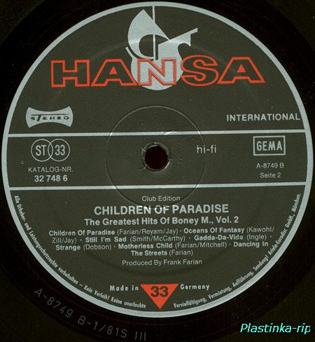Boney M - Oceans Of Fantasy 1979, Boonoonoonoos 1981, Children Of Paradise 1981, Ten Thousand Lightyears 1984, Kalimba De Luna 1984 Boney M - Oceans Of Fantasy 1979, Boonoonoonoos 1981, Children Of Paradise 1981, Ten Thousand Lightyears 1984, Kalimba De Luna 1984