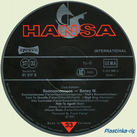 Boney M - Oceans Of Fantasy 1979, Boonoonoonoos 1981, Children Of Paradise 1981, Ten Thousand Lightyears 1984, Kalimba De Luna 1984 Boney M - Oceans Of Fantasy 1979, Boonoonoonoos 1981, Children Of Paradise 1981, Ten Thousand Lightyears 1984, Kalimba De Luna 1984