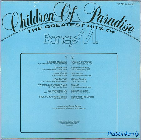 Boney M - Oceans Of Fantasy 1979, Boonoonoonoos 1981, Children Of Paradise 1981, Ten Thousand Lightyears 1984, Kalimba De Luna 1984 Boney M - Oceans Of Fantasy 1979, Boonoonoonoos 1981, Children Of Paradise 1981, Ten Thousand Lightyears 1984, Kalimba De Luna 1984