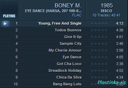 Boney M -  Eye Dance 1985, The Best Of 10 Years 1986, Greatest Hits Of All Times Remix 1989, 6 Singles 1978-80