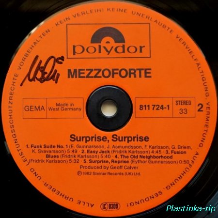 Mezzoforte &#8206; Surprise, Surprise         1983