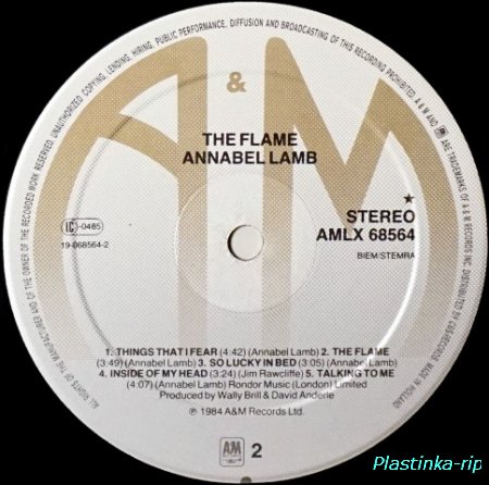 Annabel Lamb &#8206; The Flame          1984