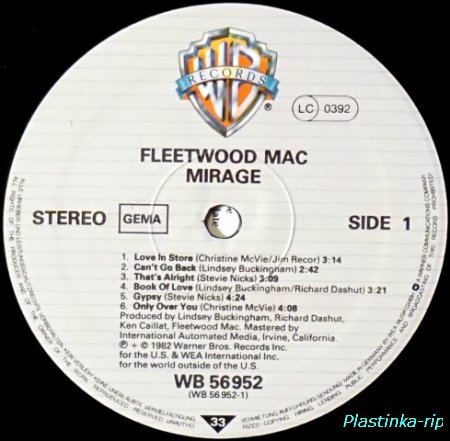 Fleetwood Mac &#8206; Mirage      1982