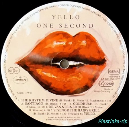 Yello &#8206; One Second           1987