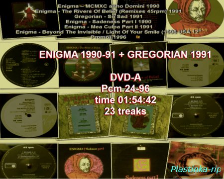 Enigma – 1990-91,96   Gregorian - 1991