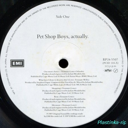 Pet Shop Boys - 1986 Disco, 1986 Please, 1987 Actually, 1988 Introspective