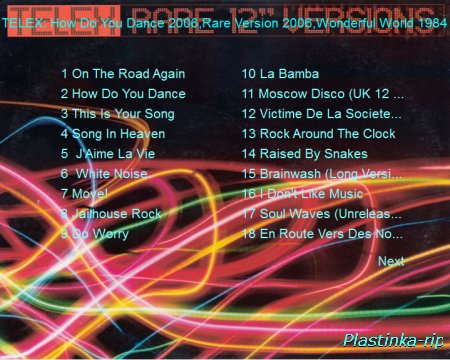 TELEX - How Do You Dance 2006, Rare 12inch Versions 2006, Wonderful World 1984