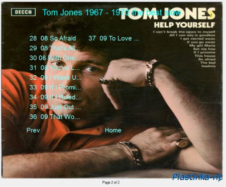 Tom Jones 1967 - 1971 the best slow I, the best II Tom Jones 1967 - 1971 the best slow I, the best II