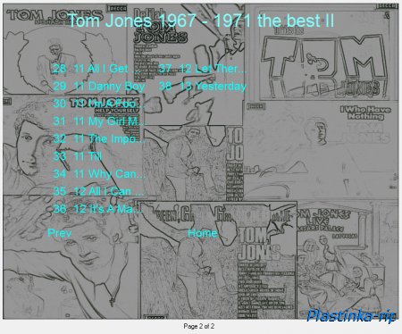 Tom Jones 1967 - 1971 the best slow I, the best II Tom Jones 1967 - 1971 the best slow I, the best II
