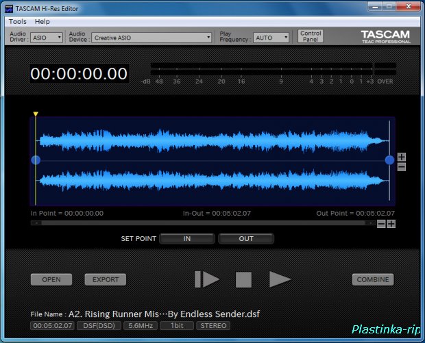Tascam - бесплатный аудиоредактор Hi-Res Editor с поддержкой DSD до 11,2 MГц