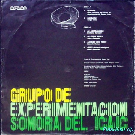 GRUPO DE EXPERIMENTACION SONORA ICAIC - 1974