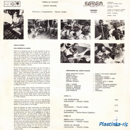 IRAKERE - 1985 - Tierra en trance