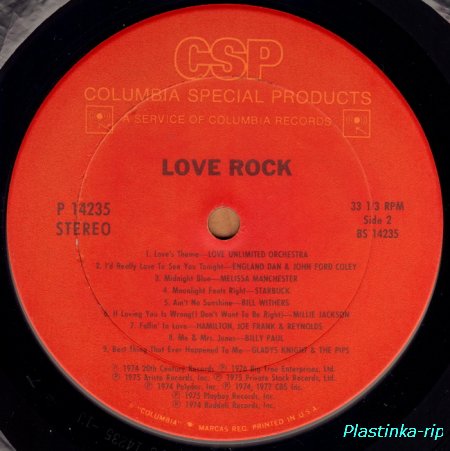 VA - Love Rock - 1977