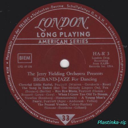 The Jerry Fielding Orchestra Presents BIGBAND-JAZZ For Dancing