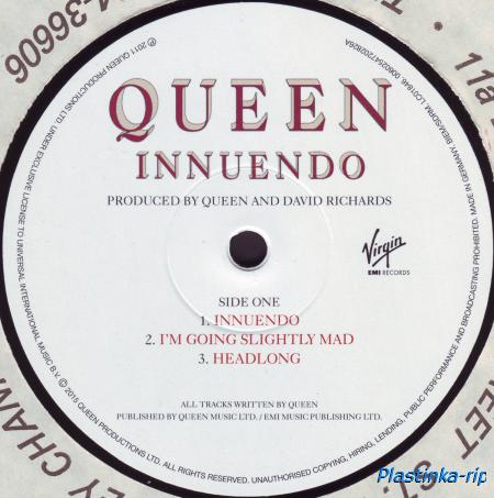 Queen - Innuendo - 1990(2011,Remastered,Half-Speed Vinyl Mastering)