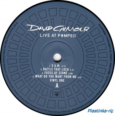 David Gilmour - Live At Pompeii[1st Press]