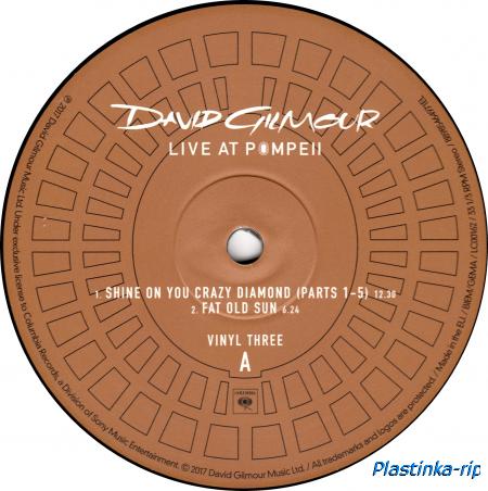 David Gilmour - Live At Pompeii[1st Press]