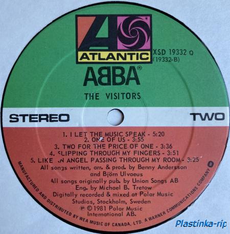 ABBA &#8206;- The Visitors 1981
