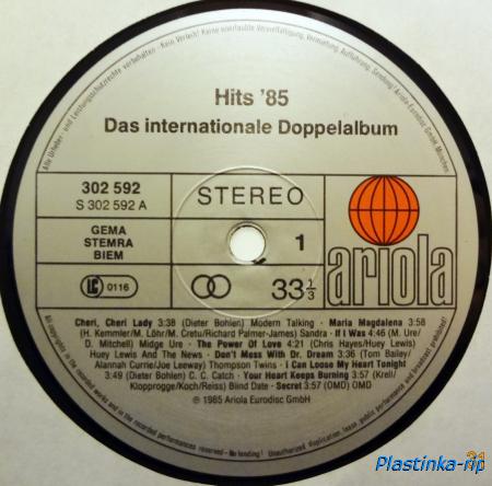 Various - Hits 85  Das Internationale Doppelalbum 1985