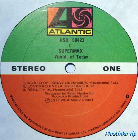 Supermax - World Of Today 1977