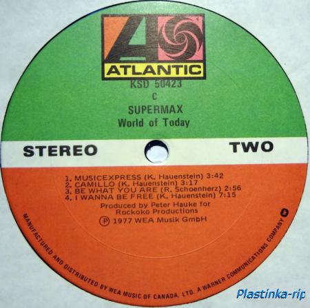 Supermax - World Of Today 1977