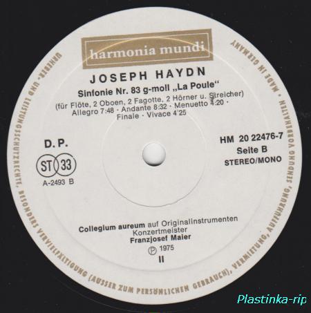 Haydn, Collegium Aureum &#8206;– Pariser Sinfonien: Nr.83 G-Moll „La Poule” / Nr.82 C-Dur „L'Ours”