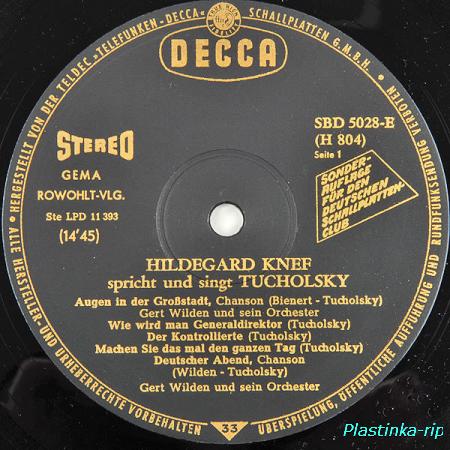 Hildegard Knef &#8206;– Spricht und singt Tucholsky