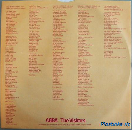 ABBA &#8206;– The Visitors