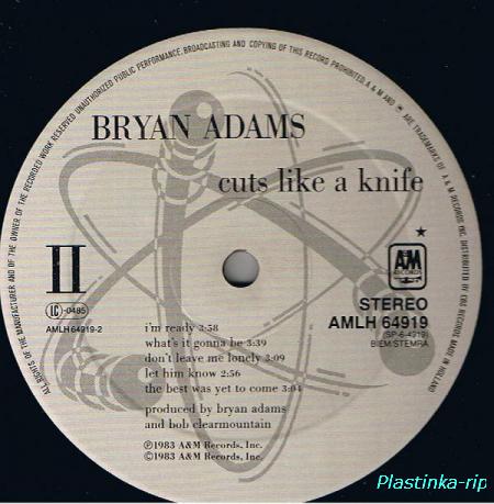 Bryan Adams &#8206;– Cuts Like A Knife 