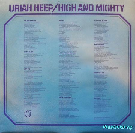 Uriah Heep - High And Mighty - 1976(2015,Reissue,180 Gram)