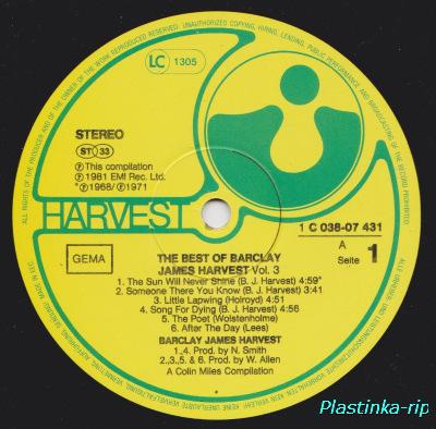 Barclay James Harvest &#8206;– The Best Of Barclay James Harvest, Volume 3