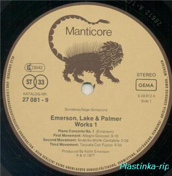 Emerson Lake & Palmer  Works: Volume 1