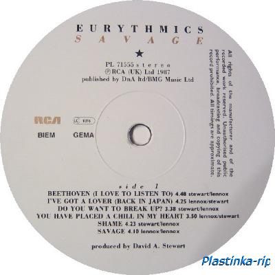 Eurythmics &#8206; Savage