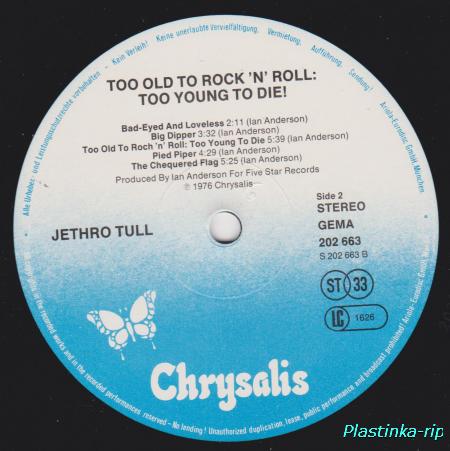 Jethro Tull &#8206; Too Old To Rock N' Roll : Too Young To Die!