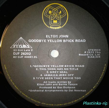 Elton John &#8206; Goodbye Yellow Brick Road