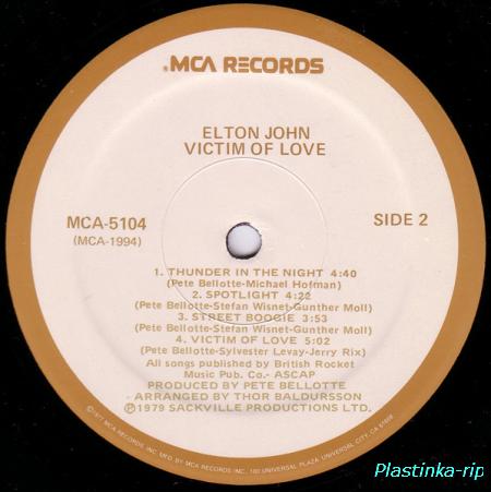 Elton John &#8206; Victim Of Love