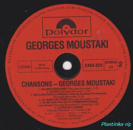 Georges Moustaki - Chansons