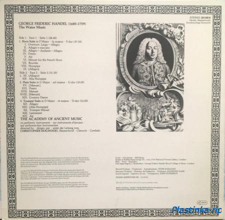 Georg Friedrich Handel, The Academy Of Ancient Music, Christopher Hogwood  Wassermusik