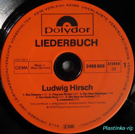 Ludwig Hirsch – Liederbuch (Best Of...)